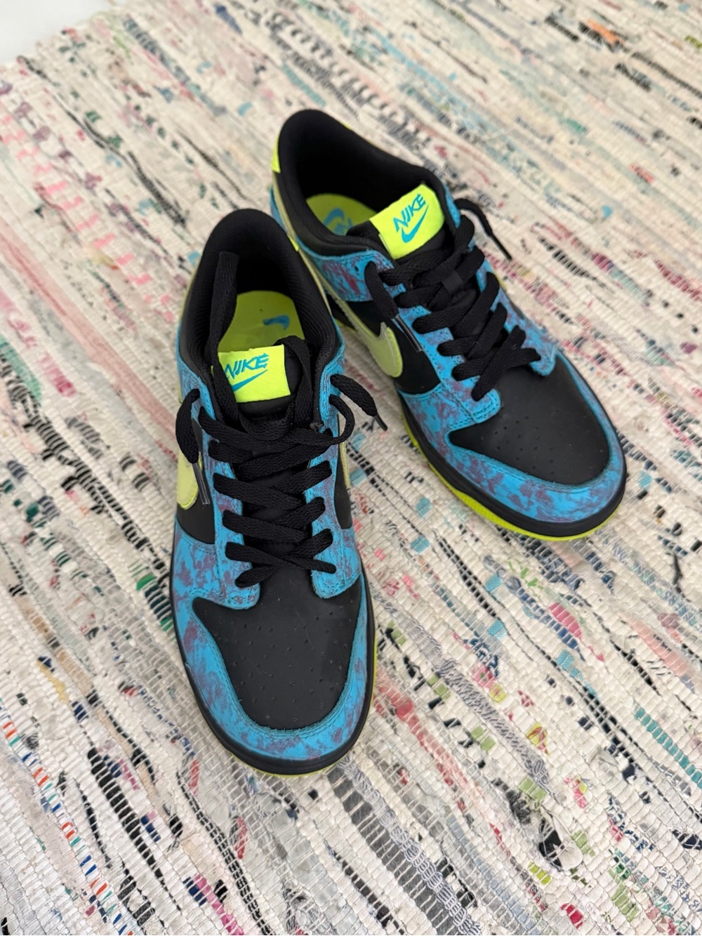 Nike, Zoom Superfly 9 Pro FG, Boys Low-Top Sneakers, Black, Blue + Neon Yellow